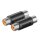 Audio Adapter 2x Cinch Buchse auf 2x Cinch Buchse Kupplung Kabel Verbinder