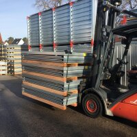 20 Fuss Schnellbaucontainer - mit Einflügeltür, Kranösen und Staplerführung - 6100 x 2100 x 2100 mm