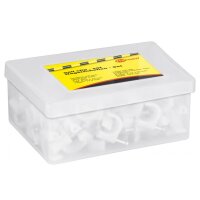 Kabelschellen SET Nagelschellen Kabelklemmen 100St weiss...
