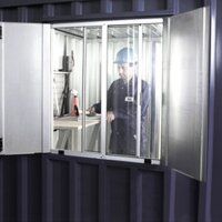 Materialcontainer Fenster 850 x 750 inkl. Montage...