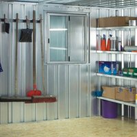 Materialcontainer Fenster 850 x 750 inkl. Montage (Sonderanfertigung)