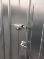 Einbruchsicherung - Einflügeltür für Materialcontainer