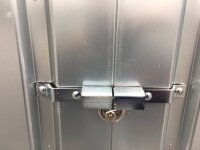 Einbruchsicherung - Einflügeltür für Materialcontainer