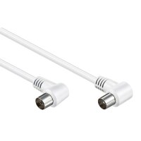 10m TV Antennenkabel Koaxial Winkel Stecker - Koaxial...