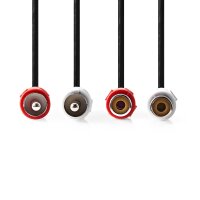 5m Audio Kabel 2x Cinch RCA Stecker - 2x Cinch Buchse...