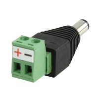 DC Stecker Adapter mit Steck Lüsterklemme für...
