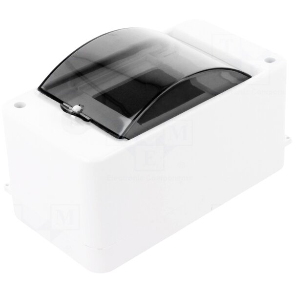 ABS Gehäuse Sicherungskasten mini Verteiler Aufputz 3 Module IP30 Reihe 1