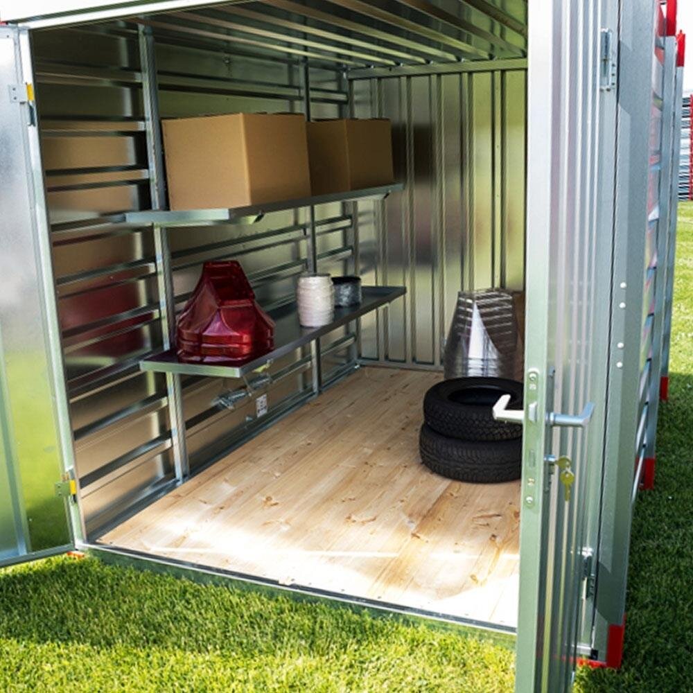 Doppel High Container Regal 2 Meter Container Regalboden Set mit Klicktechnik, 359,00