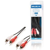 10m Audio Kabel Cinchkabel 2x Cinch RCA Stecker auf 2x...