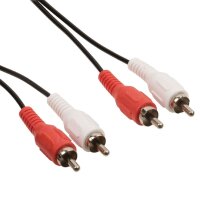 1m Audio Kabel Cinchkabel 2x Cinch RCA Stecker auf 2x...