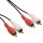 1m Audio Kabel Cinchkabel 2x Cinch RCA Stecker auf 2x Cinch RCA Stecker