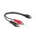 Audio Video Kabel Adapterkabel 2x Cinch Stecker auf 1x Cinch Kupplung